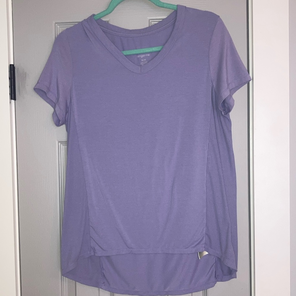 Tangerine V-Neck Tee in Lilac - MD